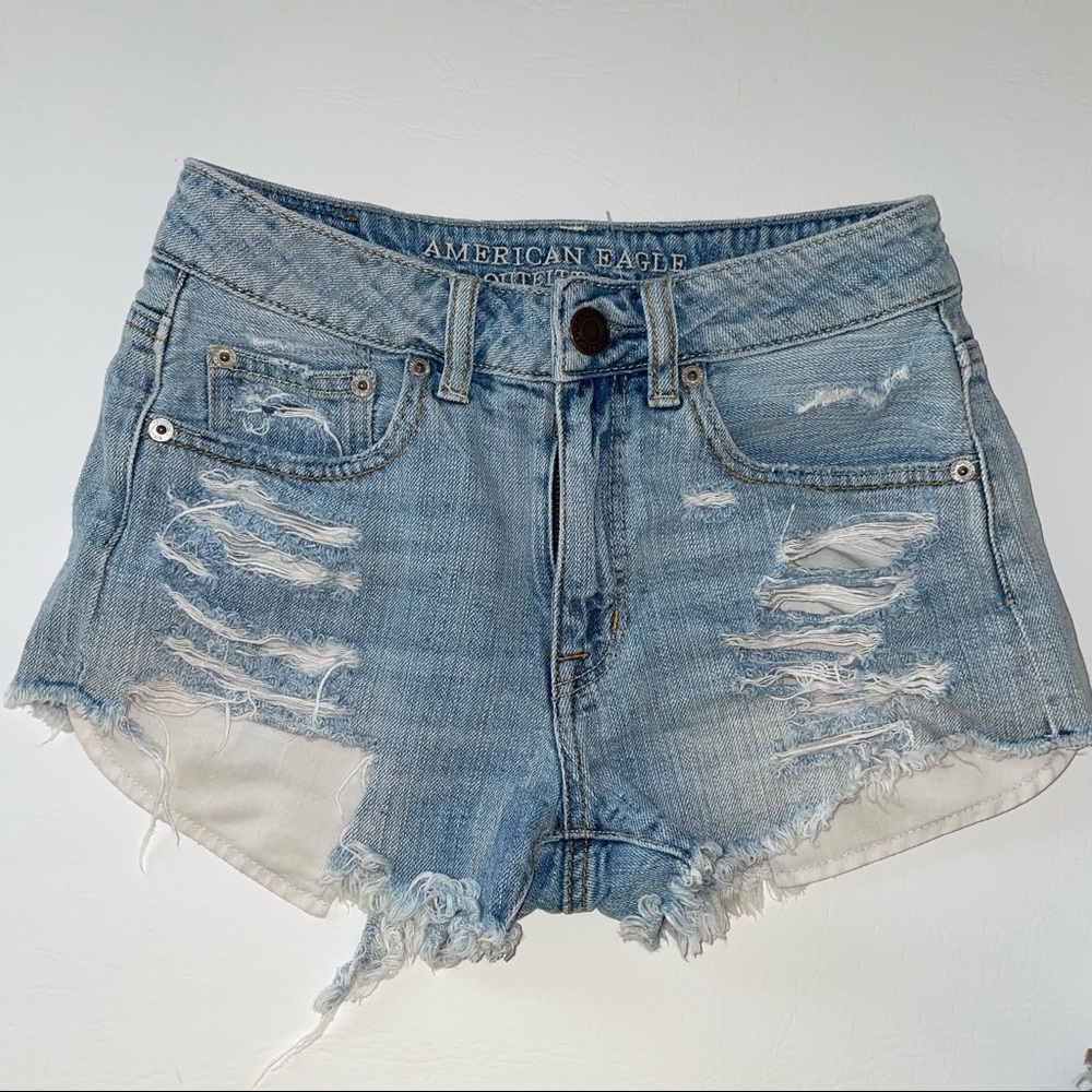 American Eagle Denim Shorts Size 00